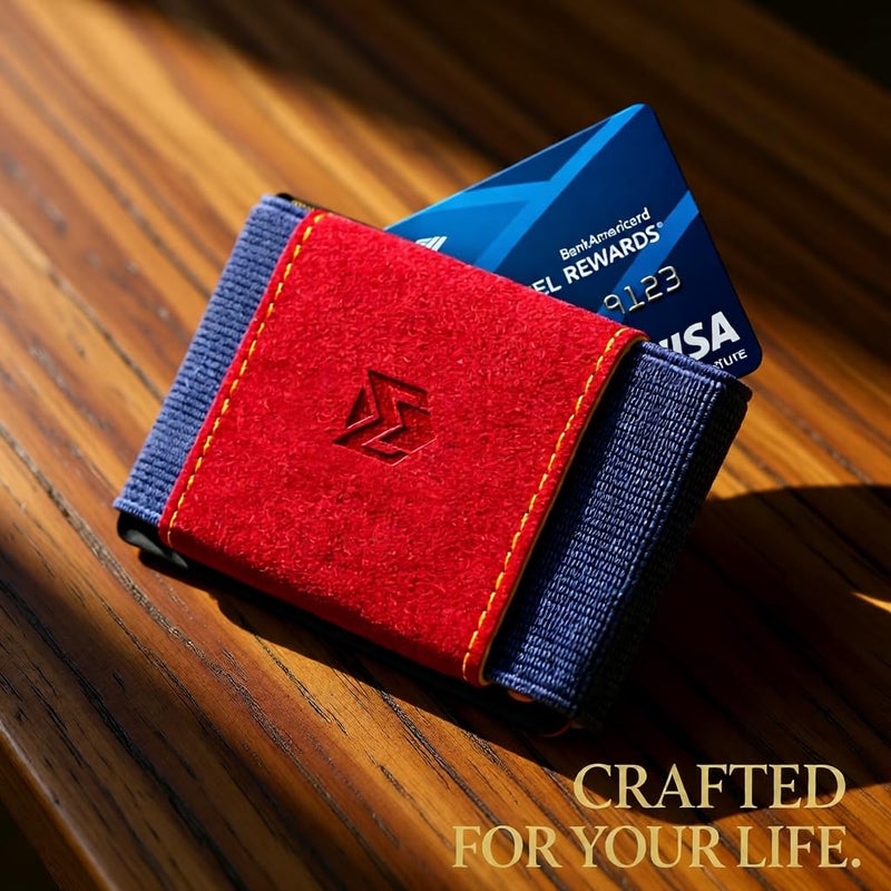 VBAX Elastic Wallet for Men & Women â€“ Slim Minimalist Front Pocket Credit Card Holder, Stretch Fabric Design Fits 10 Cards & Cash â€“ Compact Everyday Carry Wallet for Travel & Daily Use - Image 2